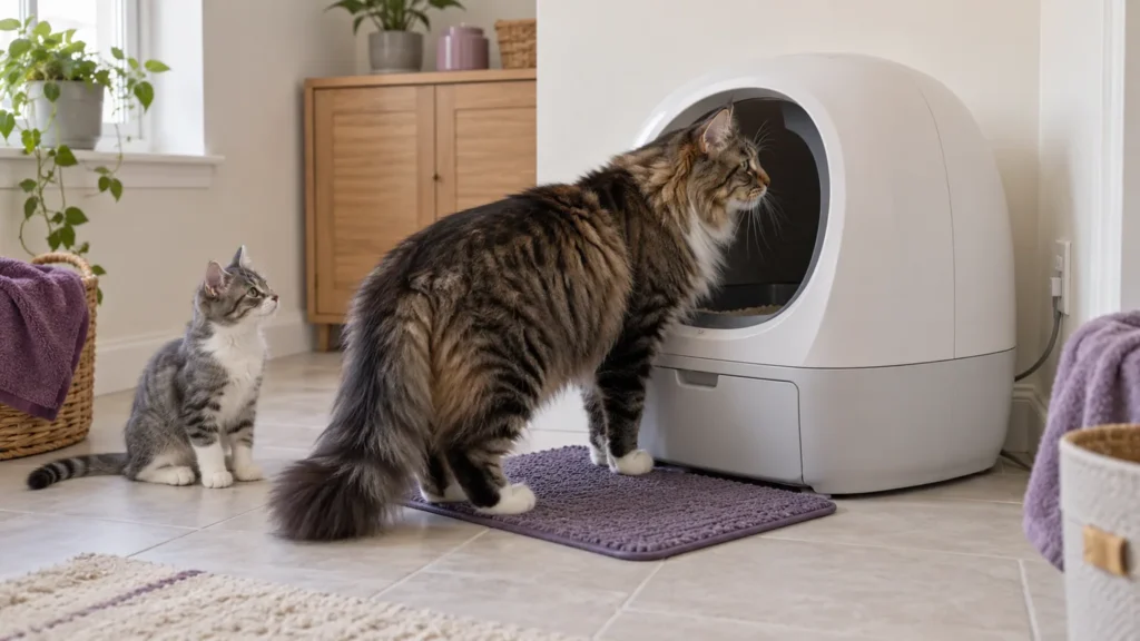 Automatic litter box: choosing by “Cat size”
